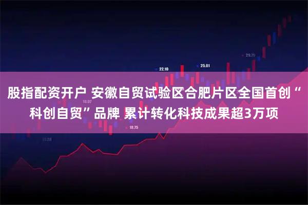 股指配资开户 安徽自贸试验区合肥片区全国首创“科创自贸”品牌 累计转化科技成果超3万项